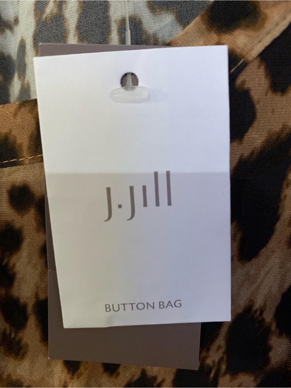 J. Jill Leopard Print Blouse in Brown and Black NWT L ret $89 - Picture 5 of 10